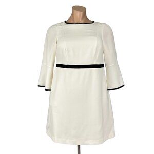 Eliza J Womens Plus Crepe Dress 3/4 Bell Sleeve Ivory White size 14W